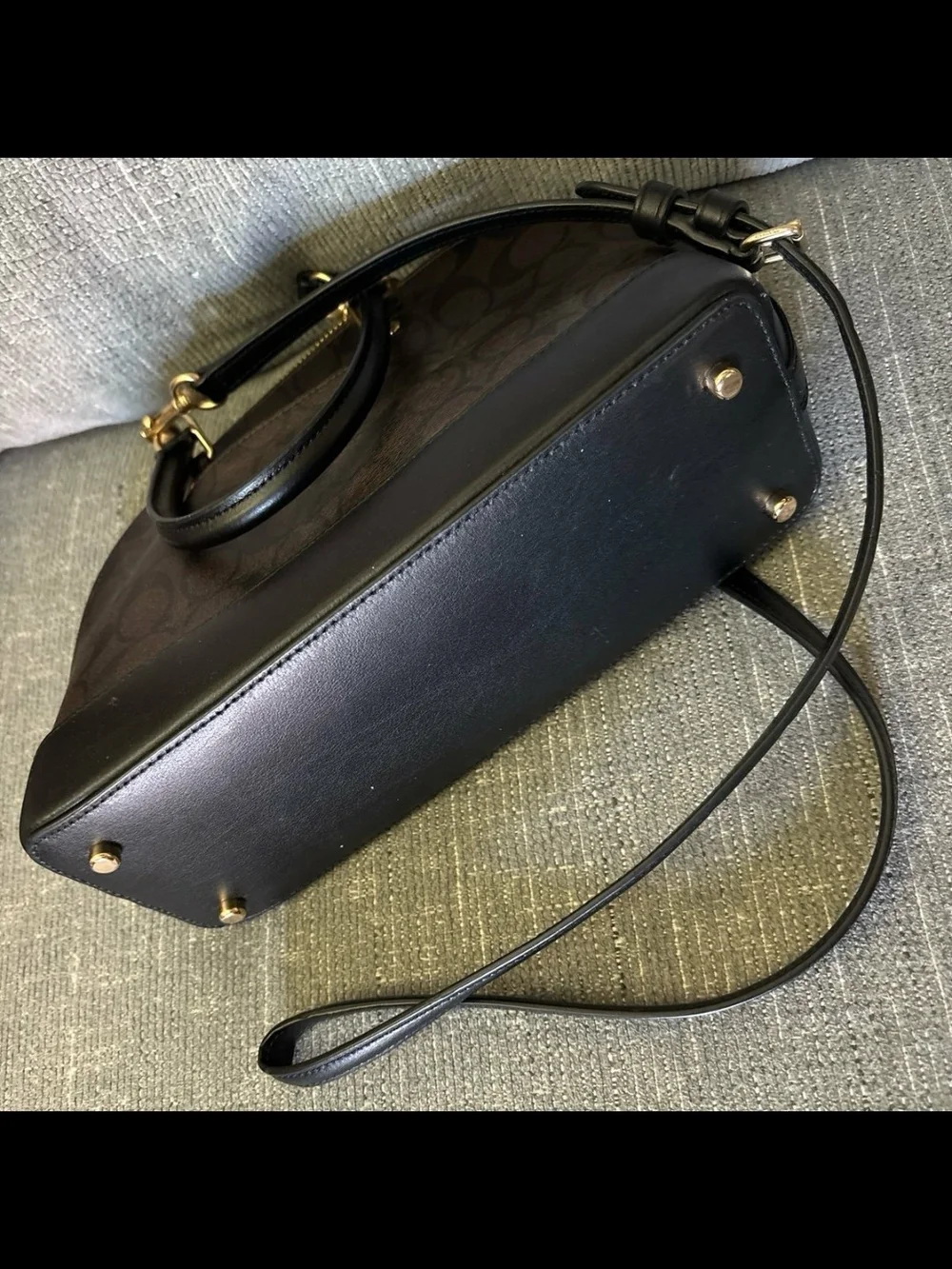COACH Mini Sierra Satchel F27583 In Signature Canvas Small